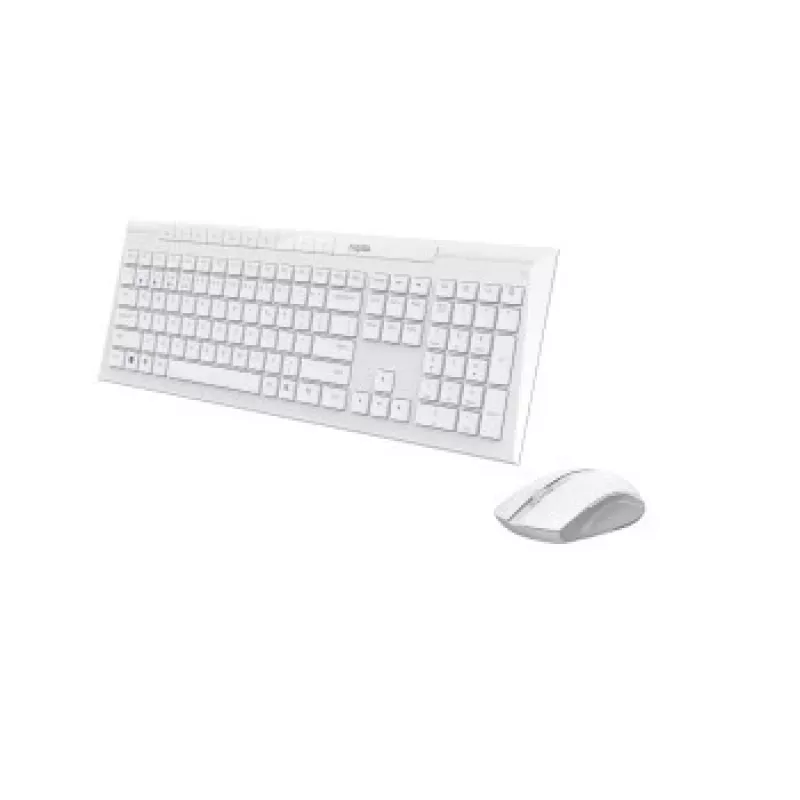 Rapoo 8210M set tastiera e mouse wireless multimodale, bianco