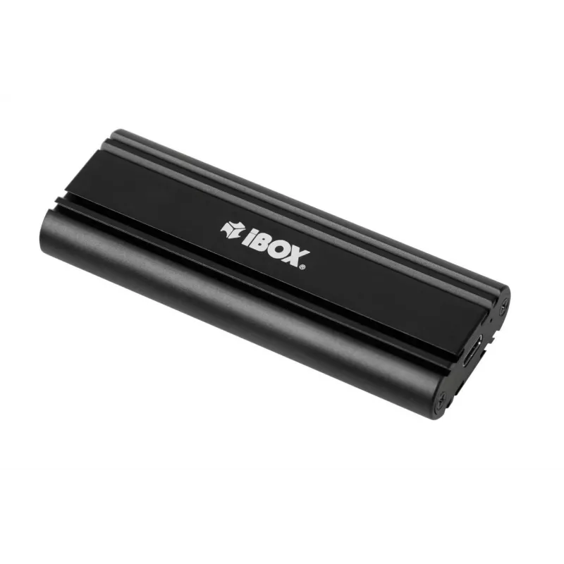 Case per SSD IBOX HD-07 per 1x unità M.2, USB 3.2 Gen 2 (10 Gbit/s), USB-C, nero