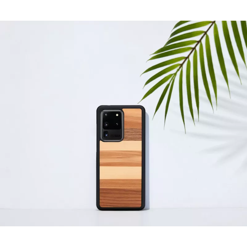 Custodia protettiva man and wood Galaxy S20 Ultra — finitura legno nero