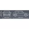 Cobi Volkswagen Golf GTI (1976–1983) set di costruzioni, blu, 1:35, 68 pezzi
