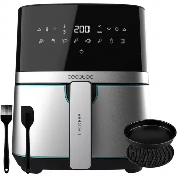 Friggitrice ad aria CECOTEC Cecofry Full Inox Pro 5500 Pro con accessori