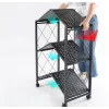 Scaffale portautensili da giardino Topeshop Storage Rack FS005 freestanding acciaio zincato