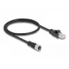 DeLOCK cavo adattatore M12 codifica D 4 poli connettore femmina su connettore maschio RJ45 50 cm