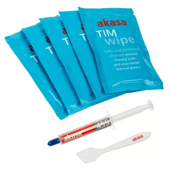 Kit salviette TIM Wipe Akasa + pasta termica