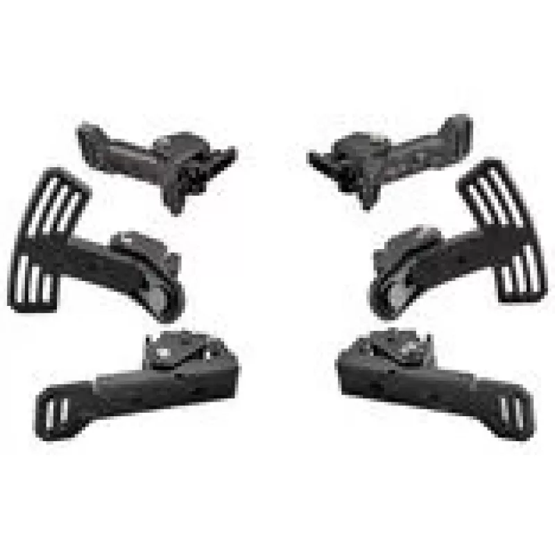 Kit palette in carbonio Asetek SimSports - nero