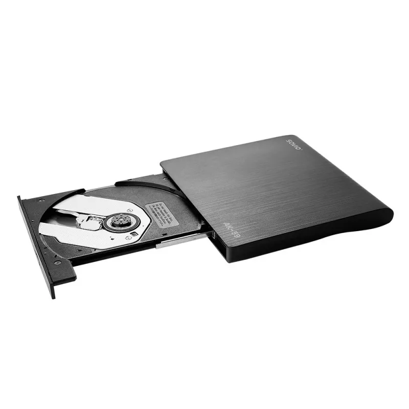 SAVIO AK-59 masterizzatore CD/DVD esterno sottile R/RW - USB-C/USB-A, nero