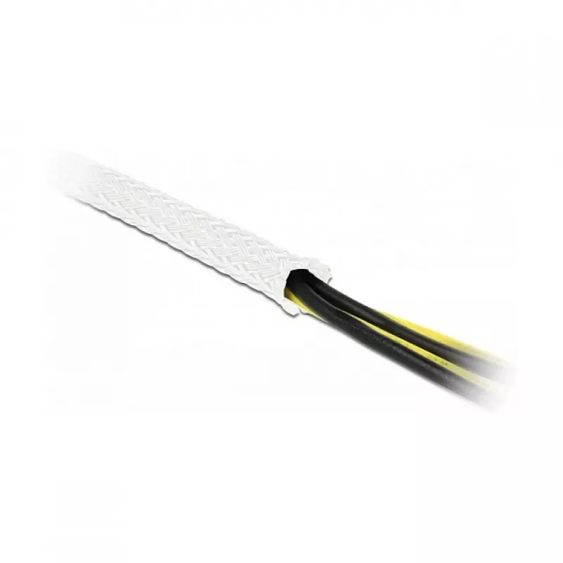 Guaina intrecciata DeLOCK 20806 10 m x 25 mm bianco