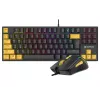 Tracer HORNET 87 Tastiera mouse inclusi gaming USB QWERTY inglese nero, giallo