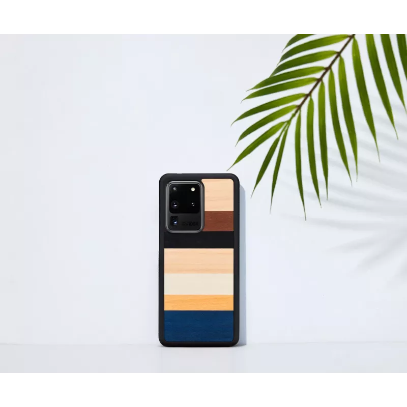 Custodia per cellulare Man and Wood per Samsung Galaxy S20 Ultra — nero