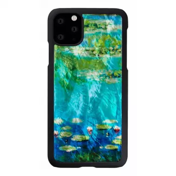 Custodia per smartphone iKins per iPhone 11 Pro Max – design ninfee, nero