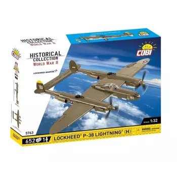 Mattoncini Cobi Lockheed P-38H Lightning set 5763 — modellino in scala, modello aereo da collezione