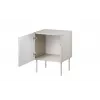 Comodino Cama Meble ISLA 44,5x40x59 cm cashmere opaco, MDF e truciolare, set da 2