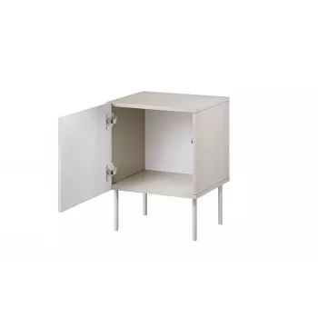 Comodino Cama Meble ISLA 44,5x40x59 cm cashmere opaco, MDF e truciolare, set da 2