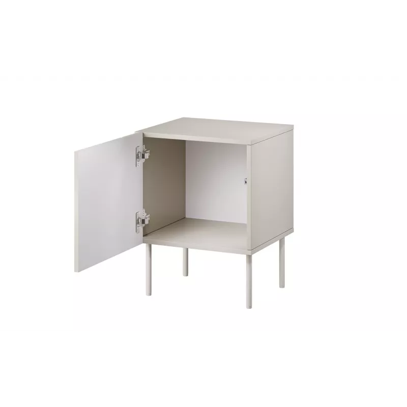 Comodino Cama Meble ISLA 44,5x40x59 cm cashmere opaco, MDF e truciolare, set da 2