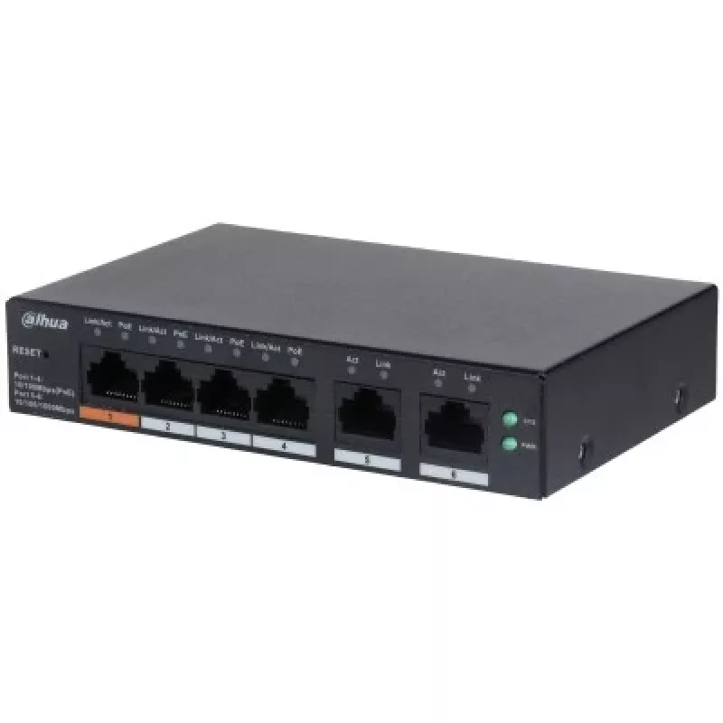 Dahua Technology DH-CS4006-4ET-60 switch di rete Managed L2 Gigabit Ethernet (10/100/1000) Power over Ethernet (PoE) nero