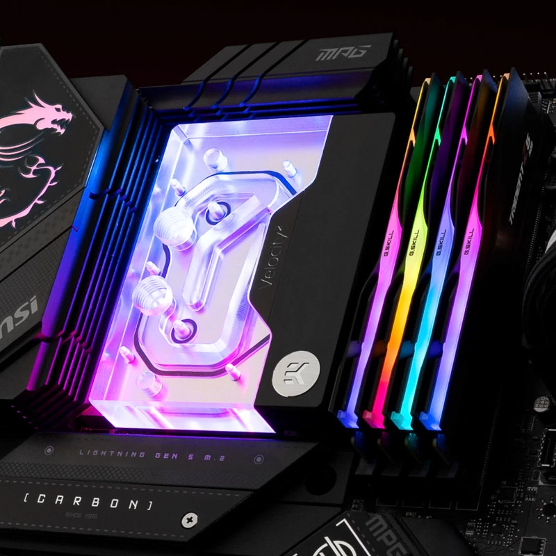 EK Waterblocks EK-Quantum Velocity2 D-RGB - AM5, nichel + acrilico