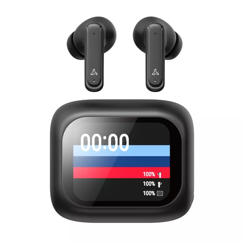 Cuffie SBOX EB-TWS08-B display touchscreen nero