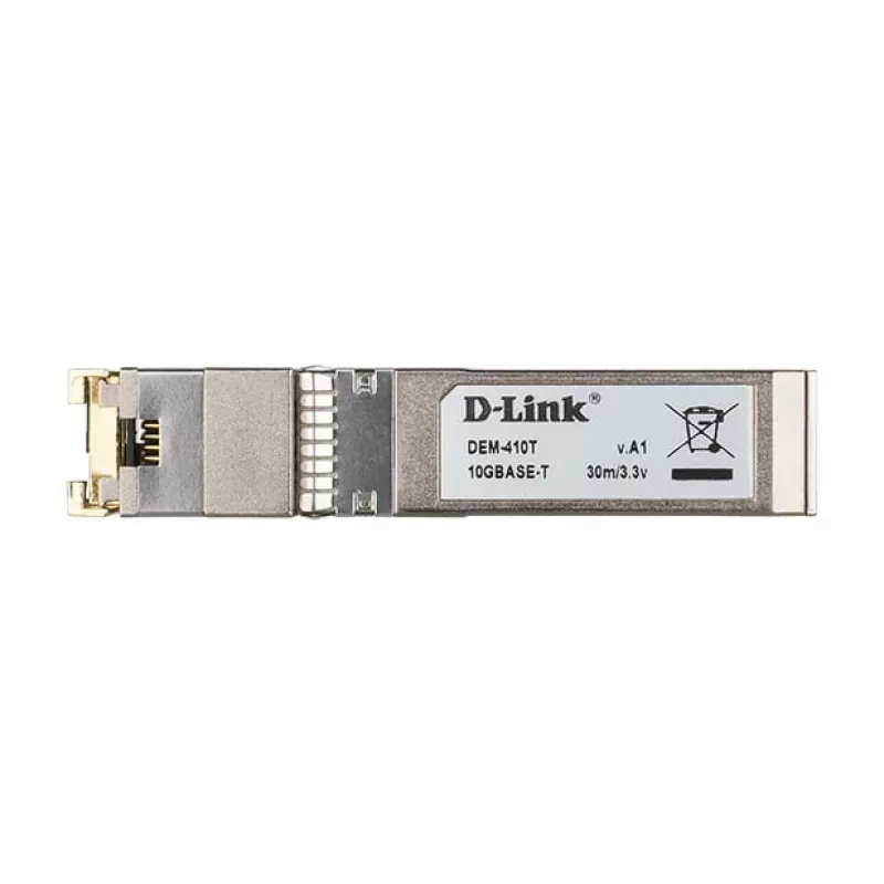 Ricetrasmettitore in rame D-Link SFP+ 10GBASE-T, rame, 10000 Mbit/s, SFP+, T, 30 m, 10 Gigabit Ethernet