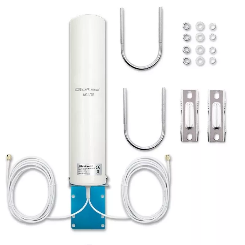 Antenna doppia 4G-LTE omnidirezionale QOLTEC 57045 12 dBi