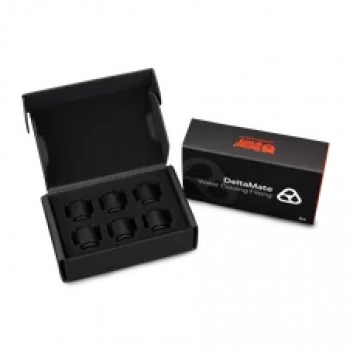 Thermal Grizzly DeltaMate Extender MF14 – raccordo per raffreddamento a liquido, nero, 6 pz. (TG-DM-FIT-6007)