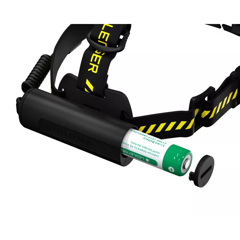Ledlenser 502195 torcia nera, gialla torcia frontale LED