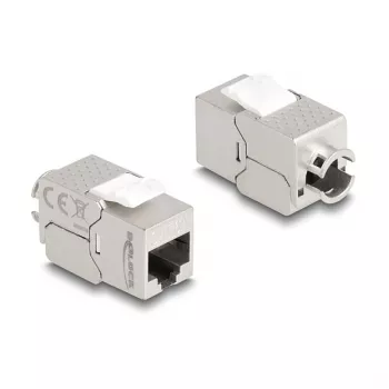 Modulo keystone DeLOCK RJ45 femmina su LSA Cat.6A sottile senza utensili
