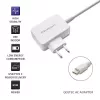 Qoltec 51039 alimentatore 65 W USB-C PD, 5–20,3 V, 2–3,25 A, cavo USB-C integrato, bianco