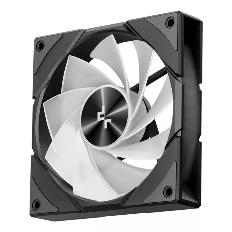 Case per PC DeepCool CG580 4F Midi Tower — ATX/ITX/MicroATX, vetro temperato, 3×120mm+1×120mm ventole, 2×3,5 pollici & 2×2,5 pollici, USB-A×2 USB-C×1, nero