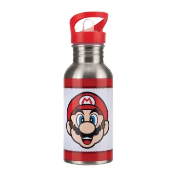 Borraccia in metallo con cannuccia Paladone Super Mario