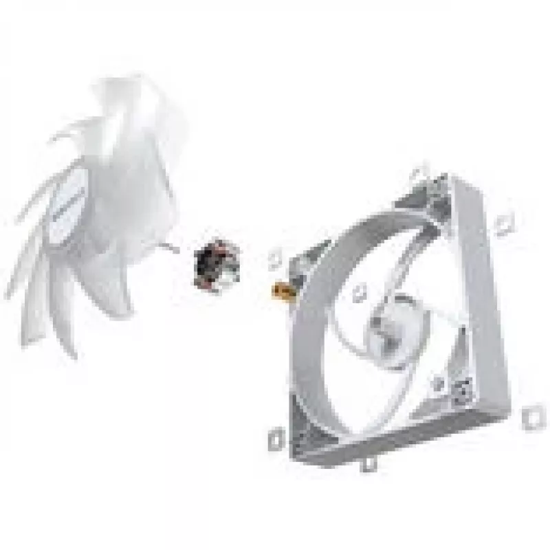 Ventola di raffreddamento Montech GF120 PWM ARGB 120 mm bianco, controllo PWM, illuminazione ARGB