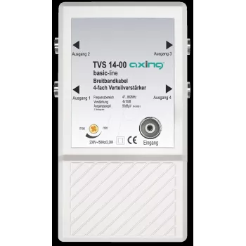 Amplificatore di segnale TV Axing TVS014001 connettore IEC alimentazione AC 3W