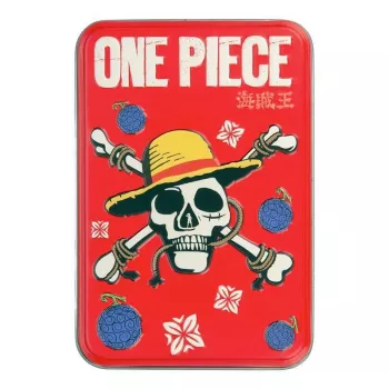 Carte da gioco Paladone One Piece in scatola metallica – formato mazzo standard