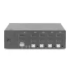 KVM switch Digitus DS-12883 4 porte dual display 4K HDMI USB