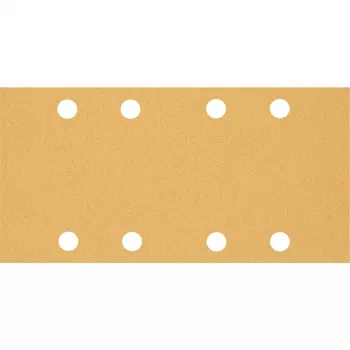 Fogli abrasivi Bosch 93x186 mm K80, 50 pezzi, 8 fori, per legno e vernice (Expert)