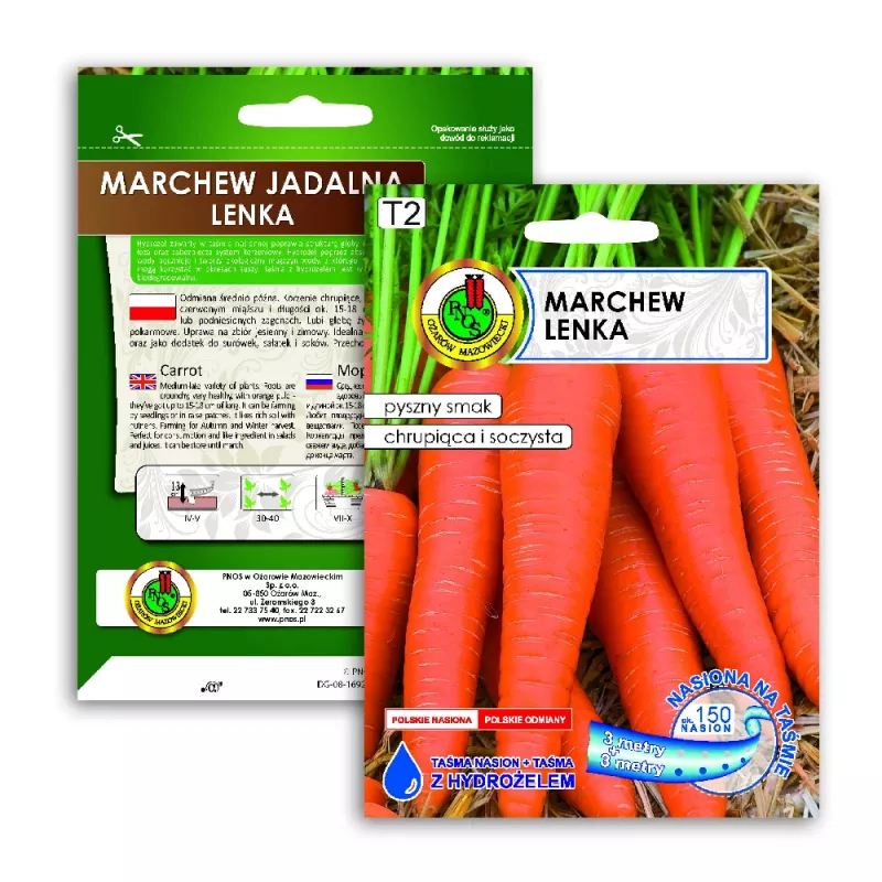 PNOS carota commestibile Lenka semi su nastro, 6 m