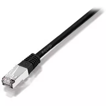 Equip Cat.5e SF/UTP cavo patch crossover, 1 m, 1 m, Cat5e, SF/UTP (S-FTP), RJ-45, RJ-45, nero