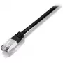 Equip Cat.5e SF/UTP cavo patch crossover, 1 m, 1 m, Cat5e, SF/UTP (S-FTP), RJ-45, RJ-45, nero