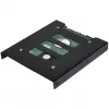 Staffa di montaggio ultron interna 1x2.5 SSD/HDD metallo nero (377213)