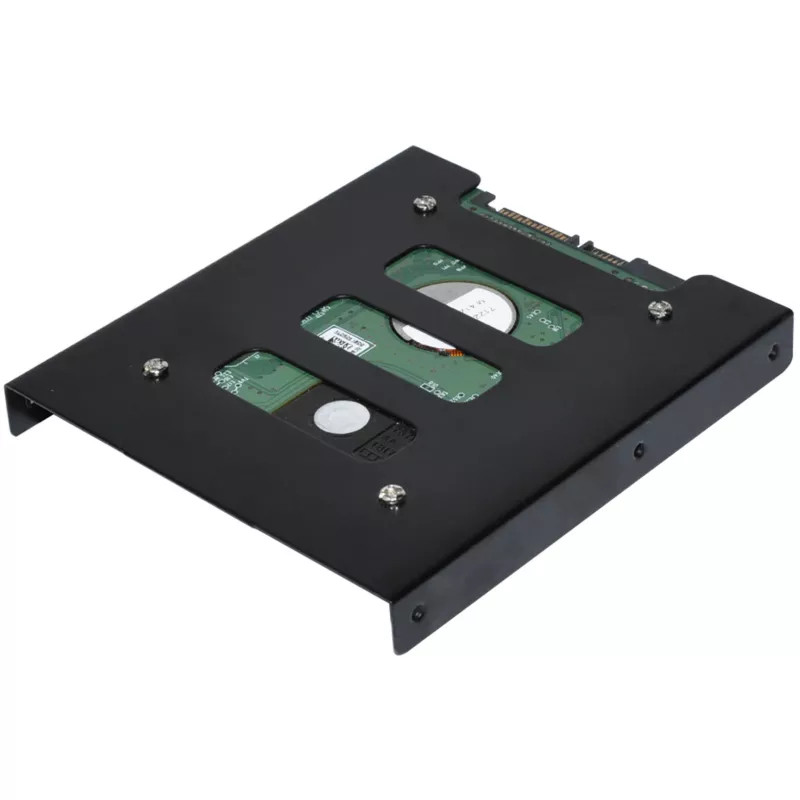 Staffa di montaggio ultron interna 1x2.5 SSD/HDD metallo nero (377213)