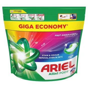 Capsule detersivo Ariel All-in-1 Color 70 pezzi