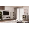 KAMARO 2D comodino stretto, colore cashmere