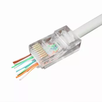 Connettore per cavi Gembird LC-PTU-01/100 8P8C RJ45 trasparente