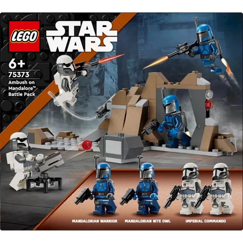 Giocattolo da costruzione LEGO Star Wars Ambush on Mandalore Battle Pack 75373 — 4 minifigure, 109 pezzi, età 6+