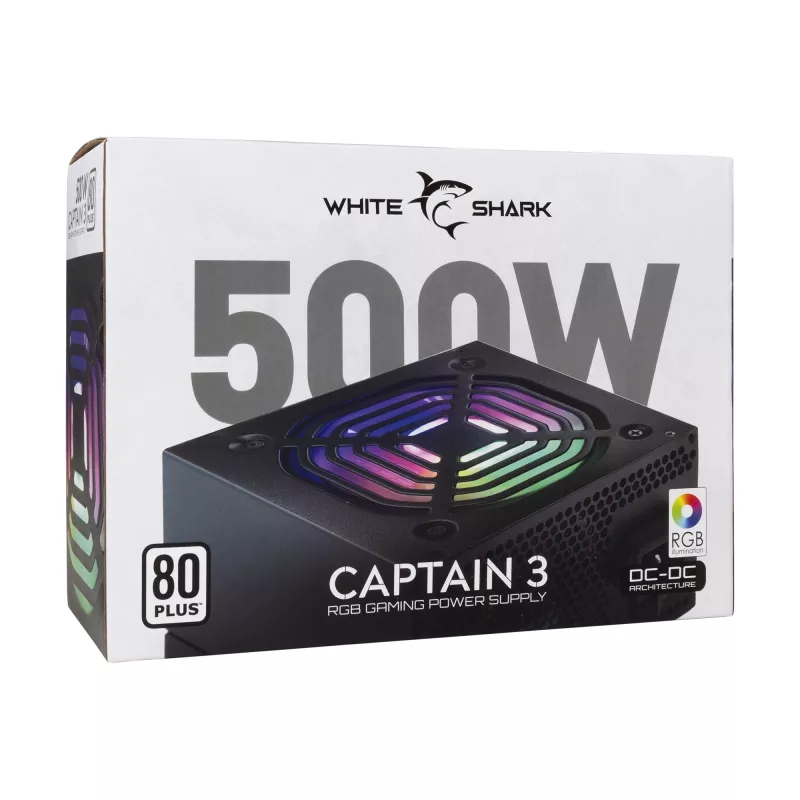 Alimentatore White Shark GPSU-W500F Captain 3 500W