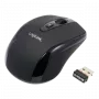 LogiLink Mouse ottico wireless 2,4 GHz Mini - Mouse - ottico - 3 tasti - wireless - 2,4 GHz - ricevitore wireless (USB) - Nero (ID0031)