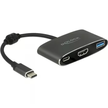 DeLOCK - adattatore video esterno - VL101 - USB-C 3.1 - HDMI - grigio - Retail (62991)