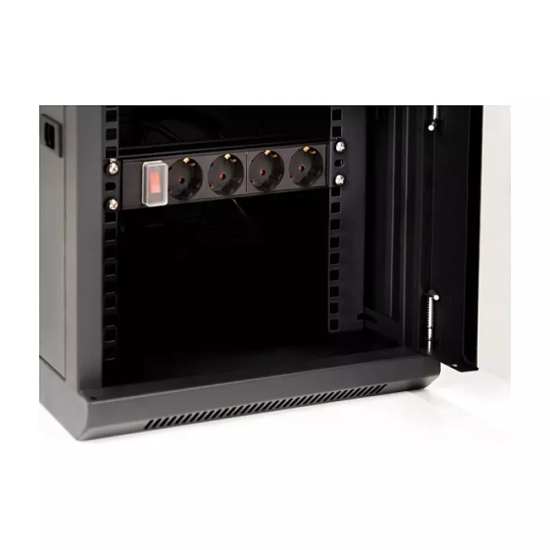 DeLOCK 43417 Armadio di rete da 10 pollici 6U con porta in vetro, nero