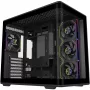 Elite 600 ARGB, case tower nero, 2x vetro temperato