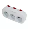 Esperanza ELK307W multipresa elettrica, 3 prese con interruttore, bianca