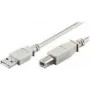 wentronic - cavo USB - USB (M) a USB Type-B (M) - 1,8 m - grigio (68712)